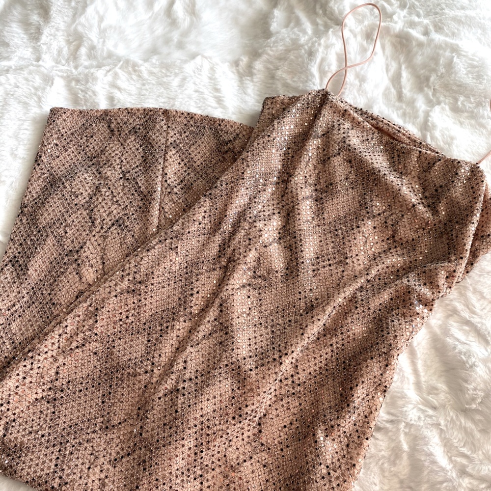 Pink snake print bodycon dress